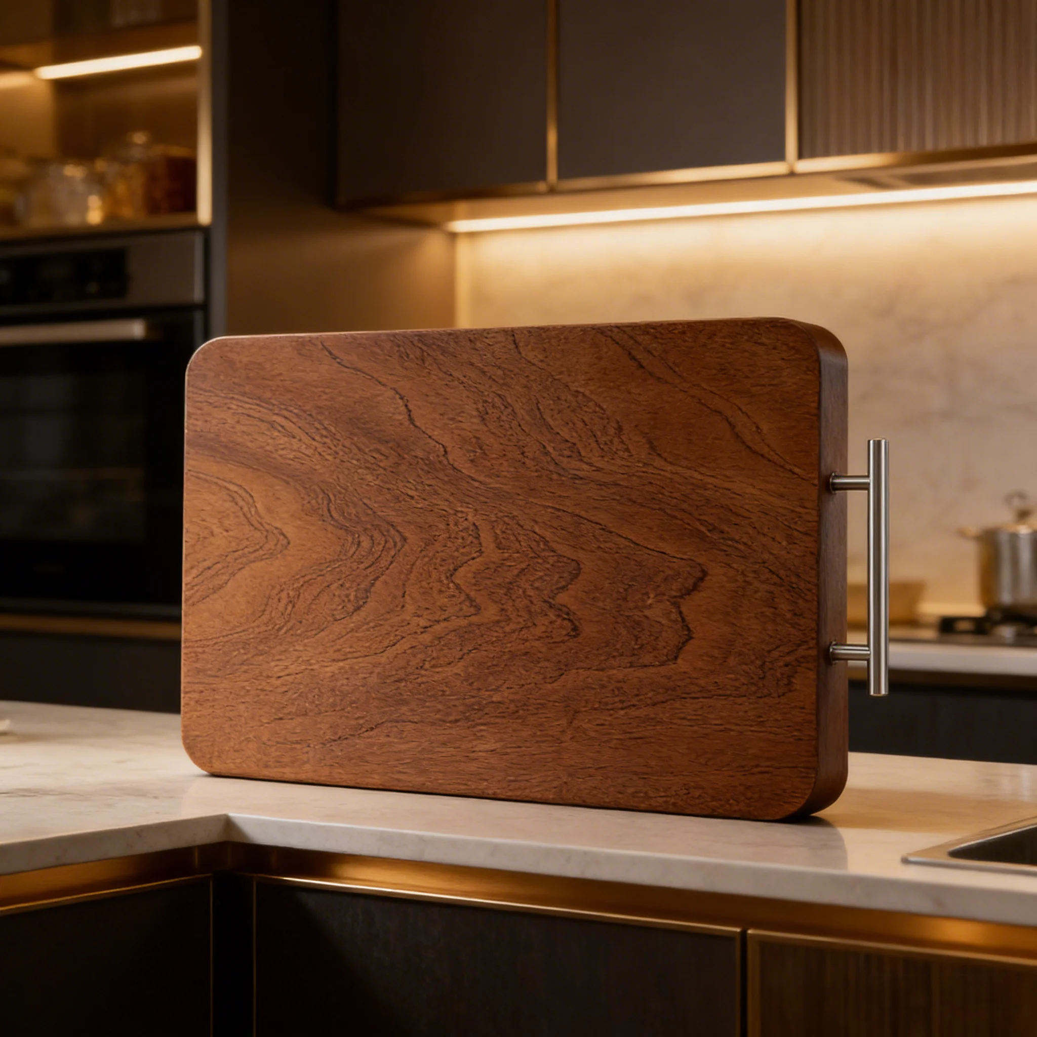 Ebony Wood Cutting Board 3cm Thick, Solid Chopping Block with Handle, Double Sided Anti-Bacterial, No Paint No Wax
Ebony Wood Cutting Board 3cm Thick, Solid Chopping Block with Handle, Double Sided Anti-Bacterial, No Paint No Wax