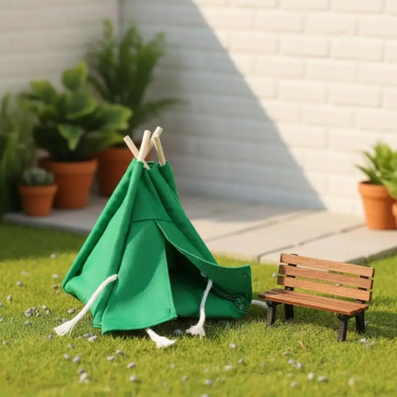 1Pcs Realistic Doll House Outdoor Garden Scene Prop 1:12 Scale Dollhouse Mini Camping Canvas Tent Model For Photography Display
1Pcs Realistic Doll House Outdoor Garden Scene Prop 1:12 Scale Dollhouse Mini Camping Canvas Tent Model For Photography Display