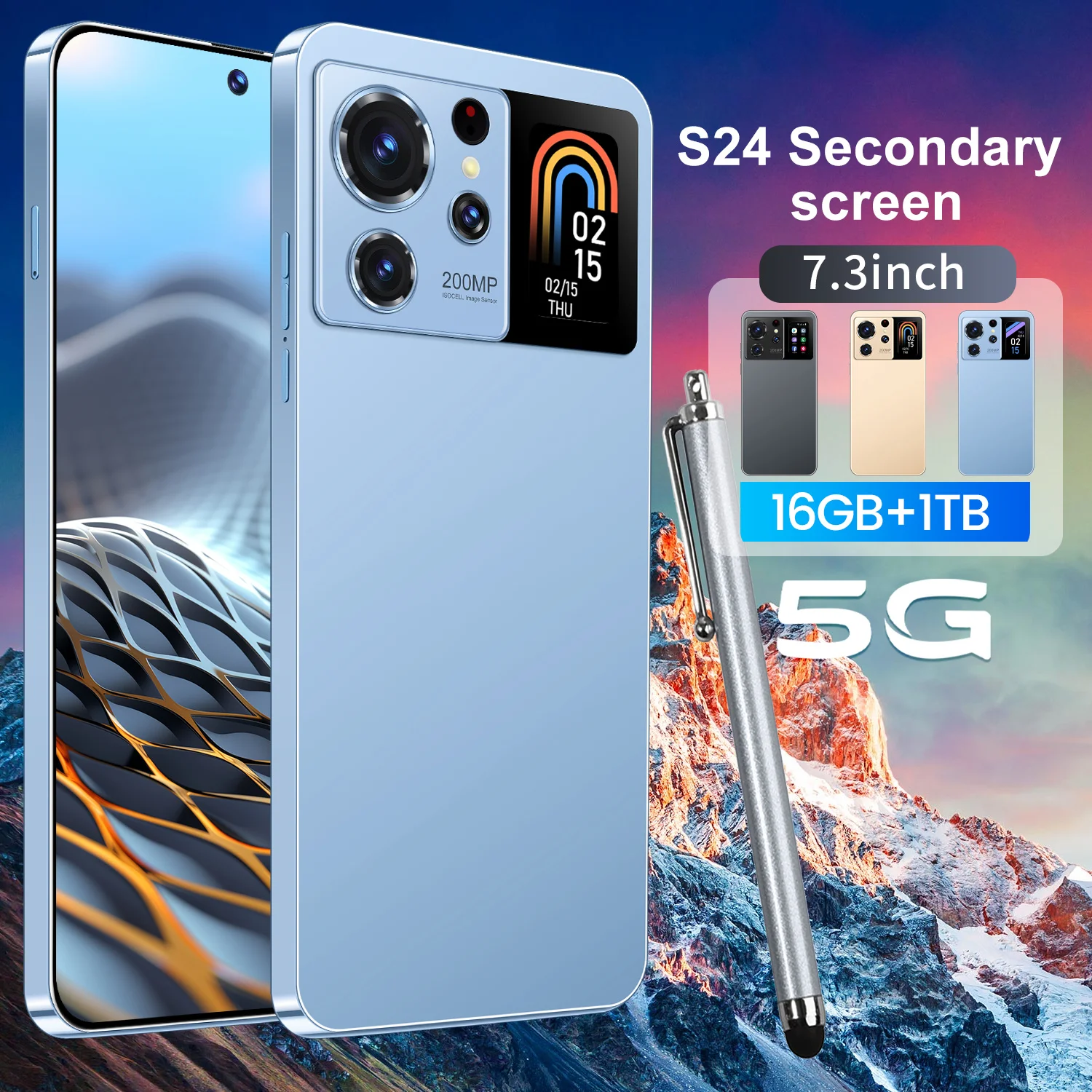 2024 New S24 Ultra Smartphone 7.3 Inch Cell Phone Android13 Mobile Phone16GB+1TB 6800mAh 5G 108MP Dual SIM Card Global Version
2024 New S24 Ultra Smartphone 7.3 Inch Cell Phone Android13 Mobile Phone16GB+1TB 6800mAh 5G 108MP Dual SIM Card Global Version