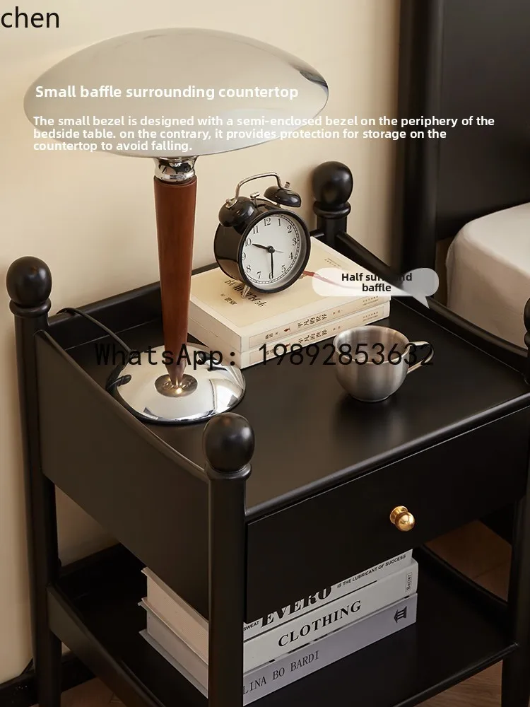 solid wood bedroom bedside table simple retro bedside shelf household small
solid wood bedroom bedside table simple retro bedside shelf household small