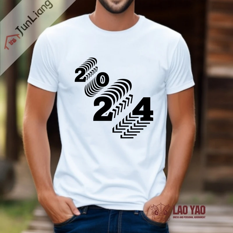 2024 Happy New Year Women's -shir T Shirt for Men Letter Logo Tops Short Sleeved T-shirt Kpop Harajuku Sportswear Man Streetwear
2024 Happy New Year Women's -shir T Shirt for Men Letter Logo Tops Short Sleeved T-shirt Kpop Harajuku Sportswear Man Streetwear