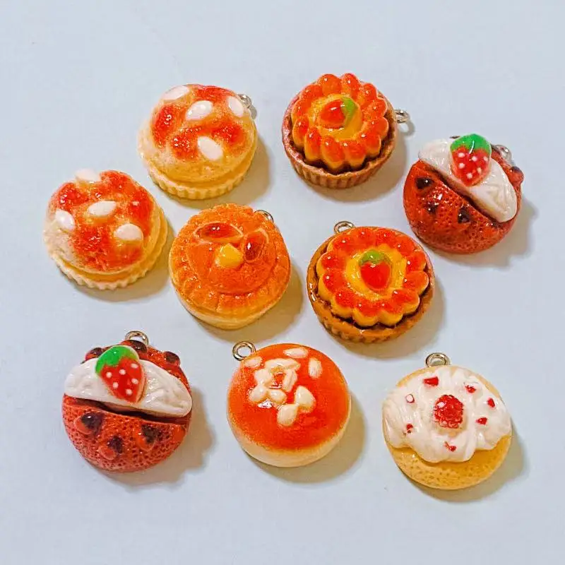 10pcs Simulation Strawberry Cake Charms Kawaii Resin Pendant Charms For Earring Keychain Diy kid Jewelry Making Supplies
10pcs Simulation Strawberry Cake Charms Kawaii Resin Pendant Charms For Earring Keychain Diy kid Jewelry Making Supplies