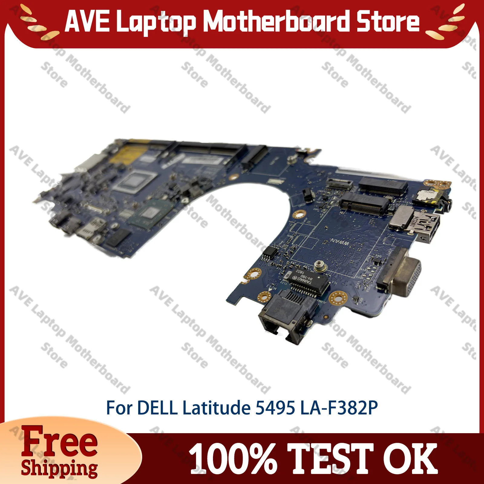 For DELL Latitude E5495 5495 Laptop Motherboard LA-F382P Original Mainboard with CPU R3 R5 R7, CN-06WXV8 0RWXV8 RWXV8, 100% Test
For DELL Latitude E5495 5495 Laptop Motherboard LA-F382P Original Mainboard with CPU R3 R5 R7, CN-06WXV8 0RWXV8 RWXV8, 100% Test
