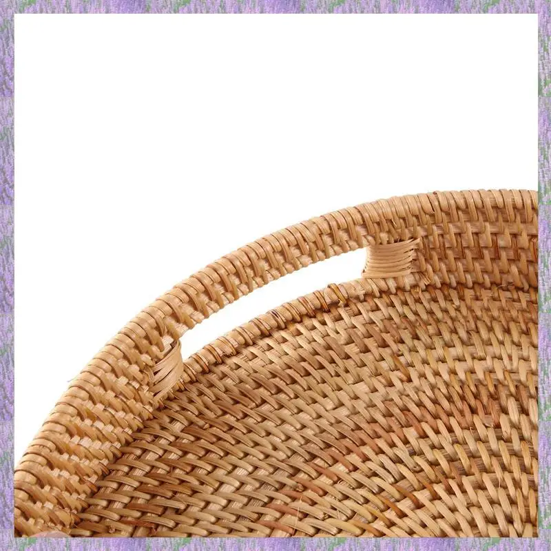 A63K-2X Round Rattan Serving Tray Decorative Woven Ottoman Trays With Handles For Coffee Table Natural(Large)
A63K-2X Round Rattan Serving Tray Decorative Woven Ottoman Trays With Handles For Coffee Table Natural(Large)
