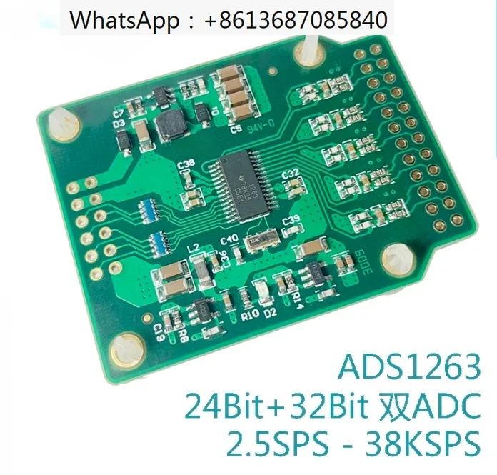 Ads1263 32-битный Высокоточный ADC-модуль/24bit + 32bit двойной ADC / AD преобразование 38,4 ksps
Ads1263 32-битный Высокоточный ADC-модуль/24bit + 32bit двойной ADC / AD преобразование 38,4 ksps