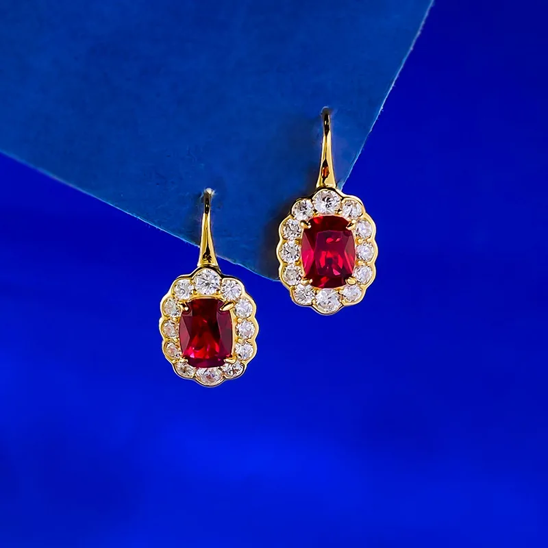 Luxury 6x8mm High-Carbon Diamonds Women's Stud Earrings - Gold Plated Stud Earrings for Ladies & Prom Party Anniversary Jewelry
Luxury 6x8mm High-Carbon Diamonds Women's Stud Earrings - Gold Plated Stud Earrings for Ladies & Prom Party Anniversary Jewelry