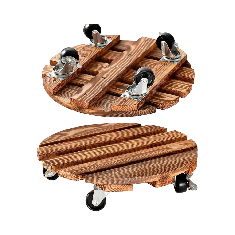 2-Pack Heavy Duty 12\" Wooden Plant Stand Rollers Lockable Casters Metal Base Cart Indoor/Outdoor Use Pots/Flower Pots/Patio
2-Pack Heavy Duty 12\" Wooden Plant Stand Rollers Lockable Casters Metal Base Cart Indoor/Outdoor Use Pots/Flower Pots/Patio