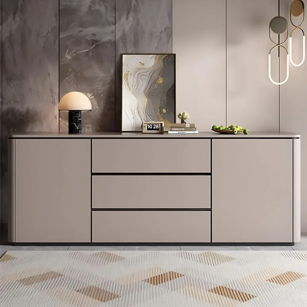 Sideboard Buffet Cabinet - Freestanding Sideboard Storage Cabinet With 2 Doors & 3 Drawers, Solid Wood Buffet Cabinet (72'')|
Sideboard Buffet Cabinet - Freestanding Sideboard Storage Cabinet With 2 Doors & 3 Drawers, Solid Wood Buffet Cabinet (72'')|