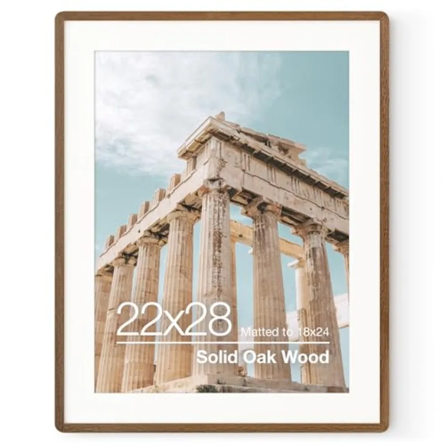 22x28 Poster Frame Solid Wood Picture Frame With Mat For 18x24 Tempered Glass and Hanging Hardware Included Puzzle Frame,1 Pack
22x28 Poster Frame Solid Wood Picture Frame With Mat For 18x24 Tempered Glass and Hanging Hardware Included Puzzle Frame,1 Pack