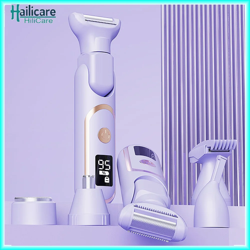 Electric Shaver for Women 5-in-1 Multi-functional for use throughout the body USB Rechargeable Cordless Hair Trimmer
Electric Shaver for Women 5-in-1 Multi-functional for use throughout the body USB Rechargeable Cordless Hair Trimmer