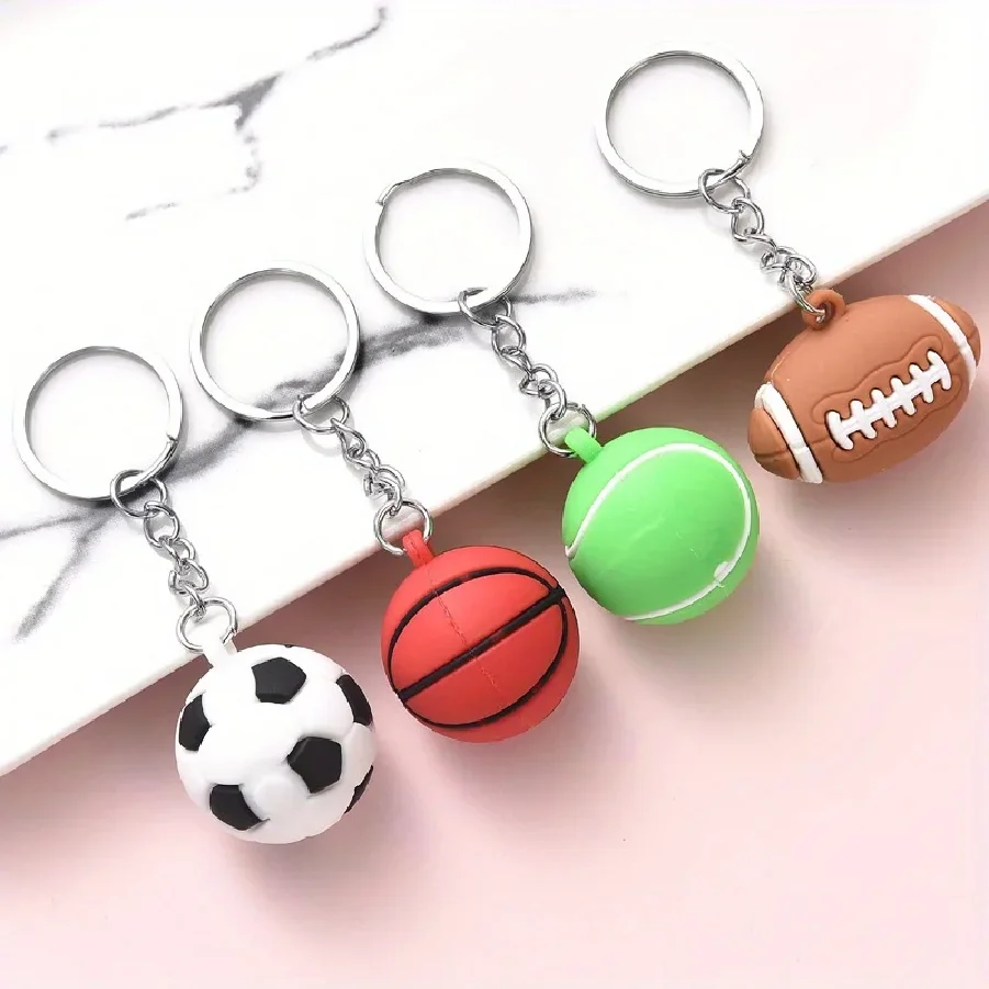 Sports-Themed Keychain - Soft Pvc Rubber Ball Charms For Basketball, Football, Volleyball, Tennis & Rugby Fans
Sports-Themed Keychain - Soft Pvc Rubber Ball Charms For Basketball, Football, Volleyball, Tennis & Rugby Fans