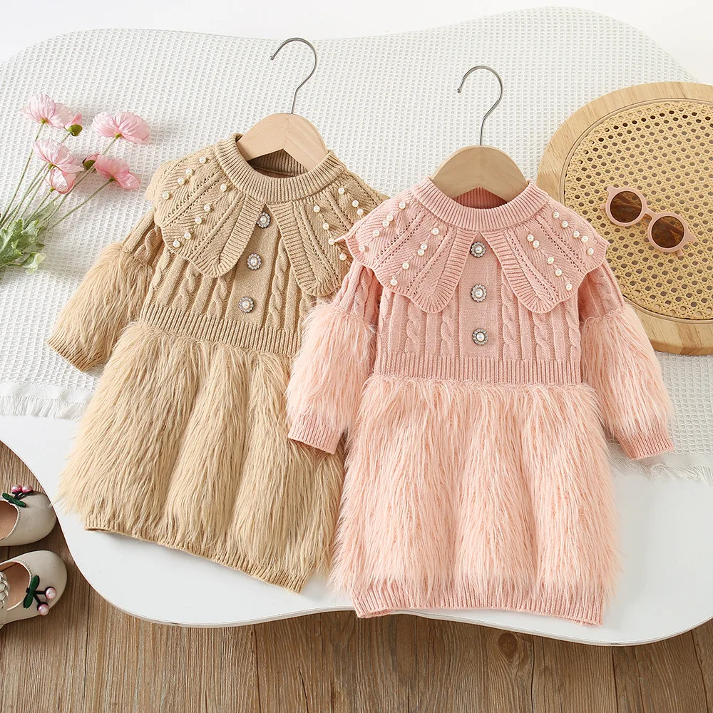 Girls Knitted Dresses Spring Autumn Children Woolen Jersey Sweaters Dress For Baby Girl Princess Clothes Kids Party Outfits 5 6Y
Girls Knitted Dresses Spring Autumn Children Woolen Jersey Sweaters Dress For Baby Girl Princess Clothes Kids Party Outfits 5 6Y