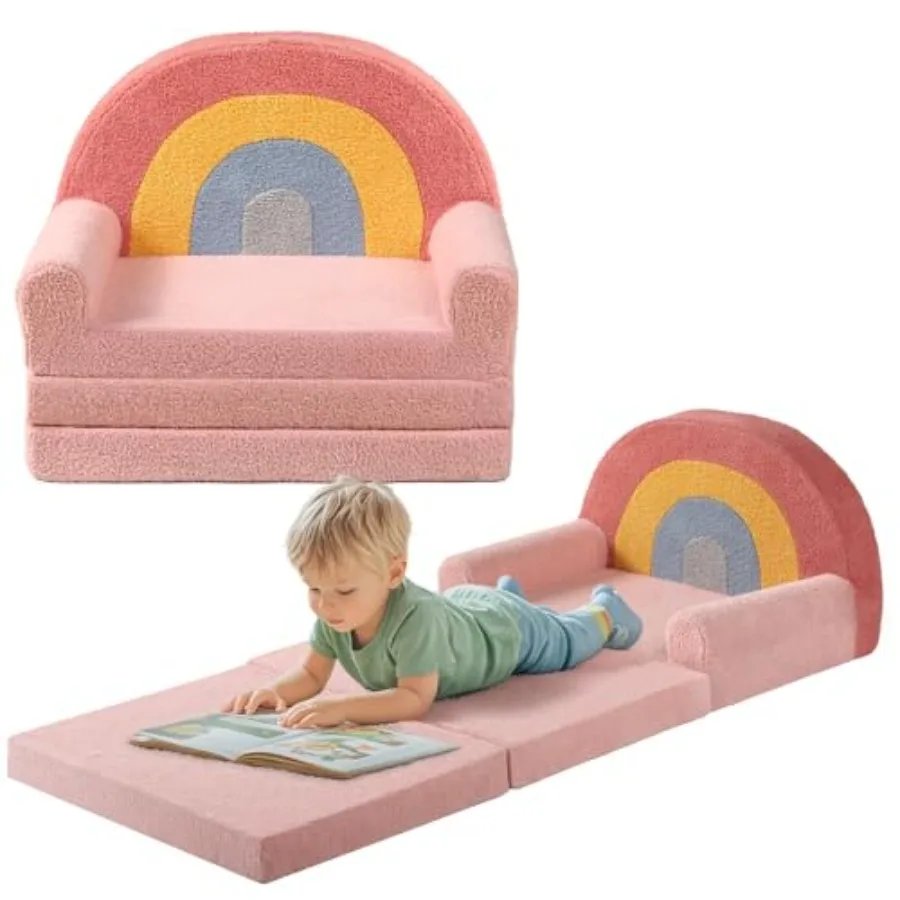 Extra Wide Soft Toddler Couch Fold Out, 2-in-1 Couch, Convertible Sofa to Lounger, Comfy Toddler Chair, Kid Furniture for Playr
Extra Wide Soft Toddler Couch Fold Out, 2-in-1 Couch, Convertible Sofa to Lounger, Comfy Toddler Chair, Kid Furniture for Playr