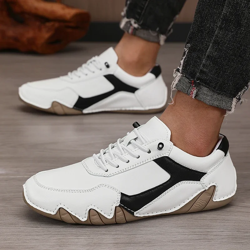 Handmade Leather Casual Men Shoes Breathable Comfortable Soft Sole Luxury Fashion Men's sneakers Tennis Outdoor Driving loafer
Handmade Leather Casual Men Shoes Breathable Comfortable Soft Sole Luxury Fashion Men's sneakers Tennis Outdoor Driving loafer