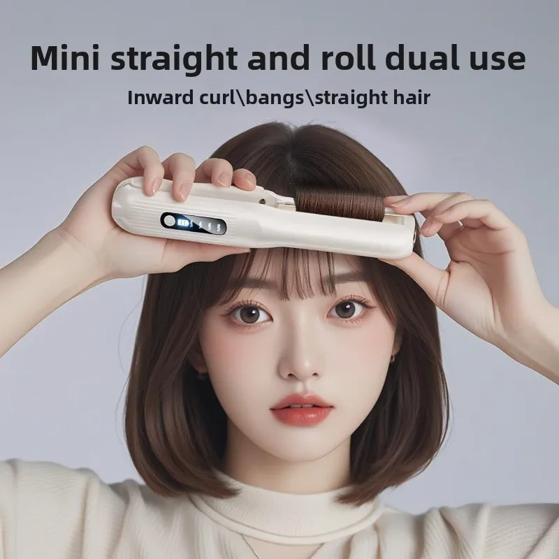 Hair Crimper Hair Straightener Brush USB Wireless Hair Straightener, Mini Portable 2-in-1 Straightener & Curler
Hair Crimper Hair Straightener Brush USB Wireless Hair Straightener, Mini Portable 2-in-1 Straightener & Curler