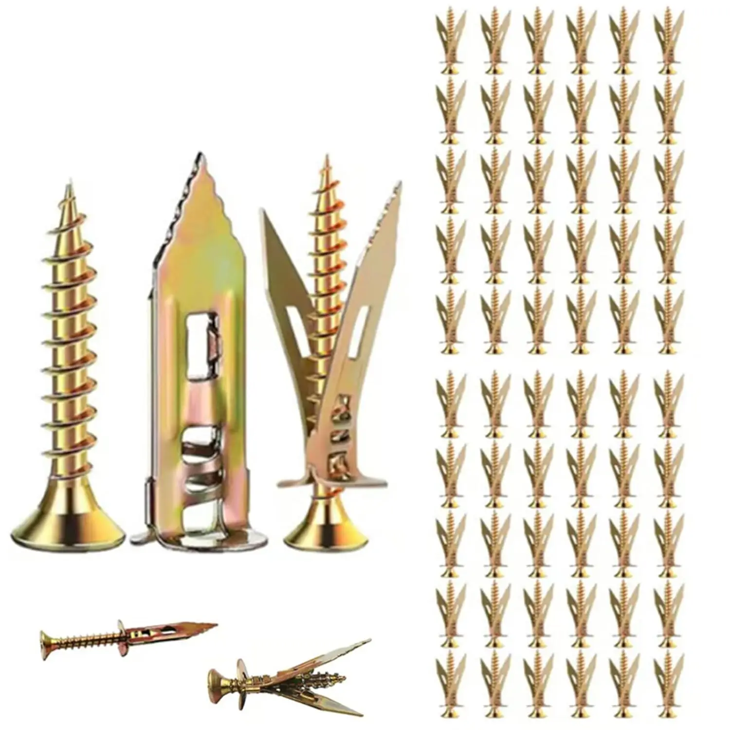 Self Drilling Drywall Anchors with Screws Kit,Metal Self-Drilling Drywall Anchors,Plainorth,Easy Application No Drill Needed(60)
Self Drilling Drywall Anchors with Screws Kit,Metal Self-Drilling Drywall Anchors,Plainorth,Easy Application No Drill Needed(60)