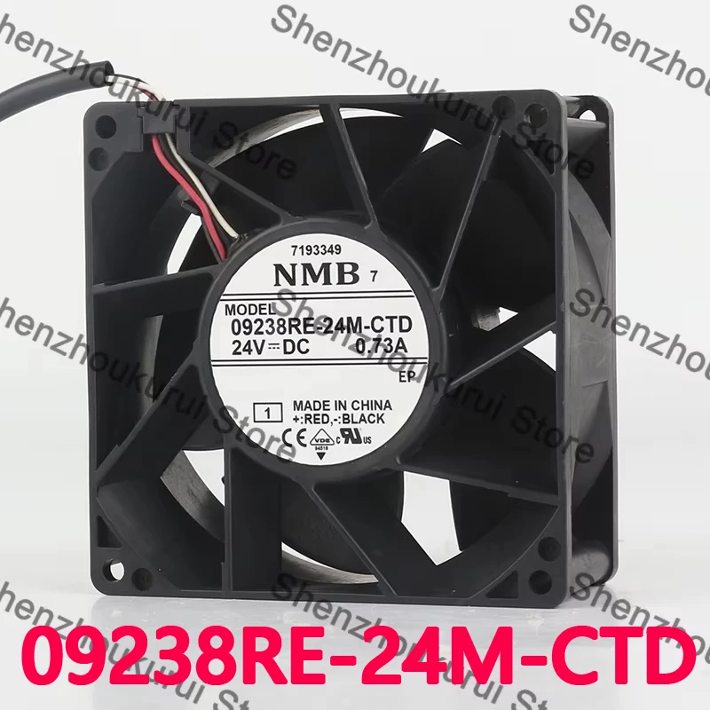 New and Original NMB 9CM 09238RE-24M-CTD 90X90X38MM 24V 0.73A 3-wire frequency converter equipment cooling fan
New and Original NMB 9CM 09238RE-24M-CTD 90X90X38MM 24V 0.73A 3-wire frequency converter equipment cooling fan