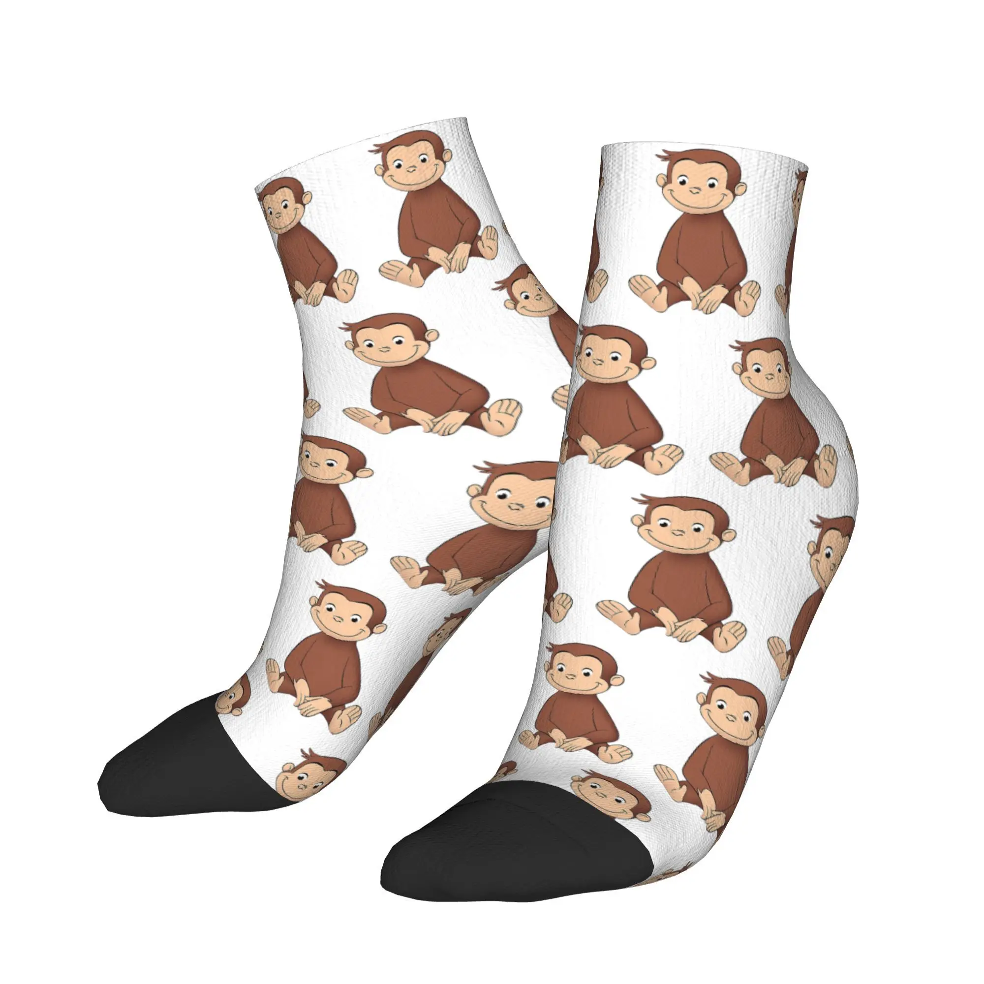 Носки Curious George, впитывающие пот чулки в стиле Харадзюку, всесезонные носки, аксессуары для мужчин и женщин, подарки 
Носки Curious George, впитывающие пот чулки в стиле Харадзюку, всесезонные носки, аксессуары для мужчин и женщин, подарки