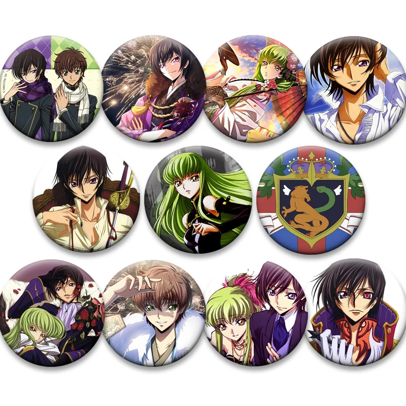 Anime Code Geass Pins Knight of Seven,Lelouch Lamperouge,C.C. Cartoon Badge for Clothes Bag Decor Round Snap-in Brooches Gifts
Anime Code Geass Pins Knight of Seven,Lelouch Lamperouge,C.C. Cartoon Badge for Clothes Bag Decor Round Snap-in Brooches Gifts
