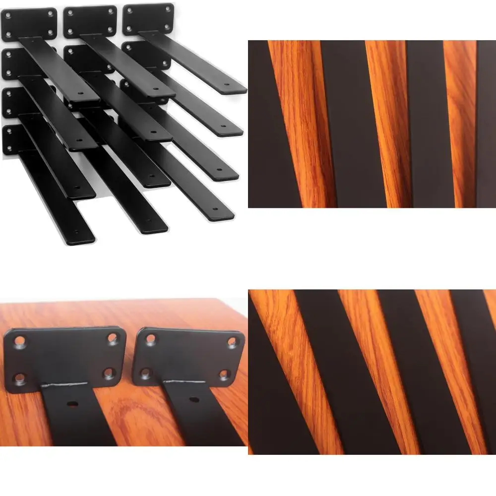 Rustic Industrial Style 16 Inch Thick Iron Floating Shelf Brackets, 12-Pack, Black, 1/5 Inch Thick, Hidden L Brackets for Home D
Rustic Industrial Style 16 Inch Thick Iron Floating Shelf Brackets, 12-Pack, Black, 1/5 Inch Thick, Hidden L Brackets for Home D