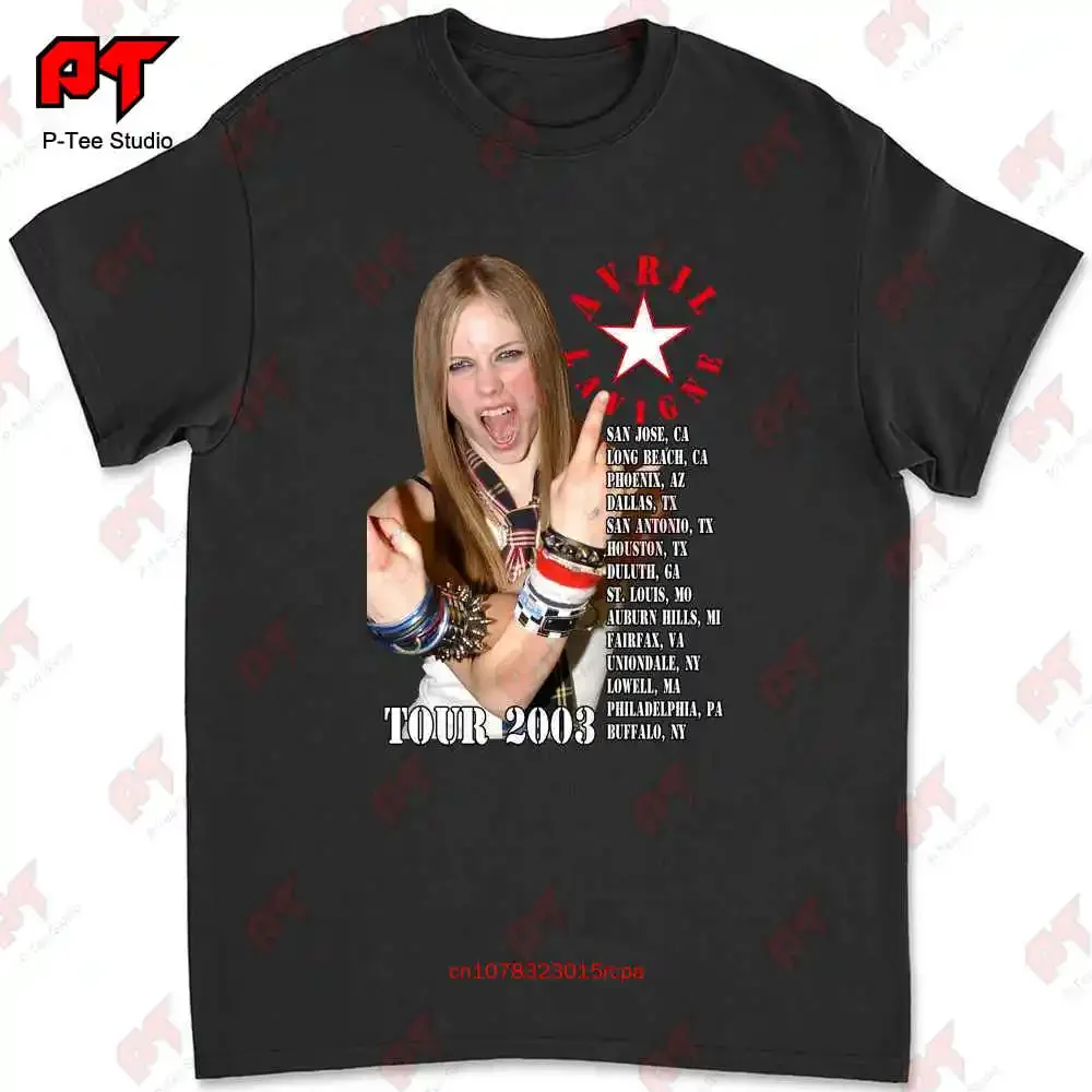Винтажная футболка Avril Lavigne Tour 2003, ретро, 2-сторонняя, черная QSU9
Винтажная футболка Avril Lavigne Tour 2003, ретро, 2-сторонняя, черная QSU9