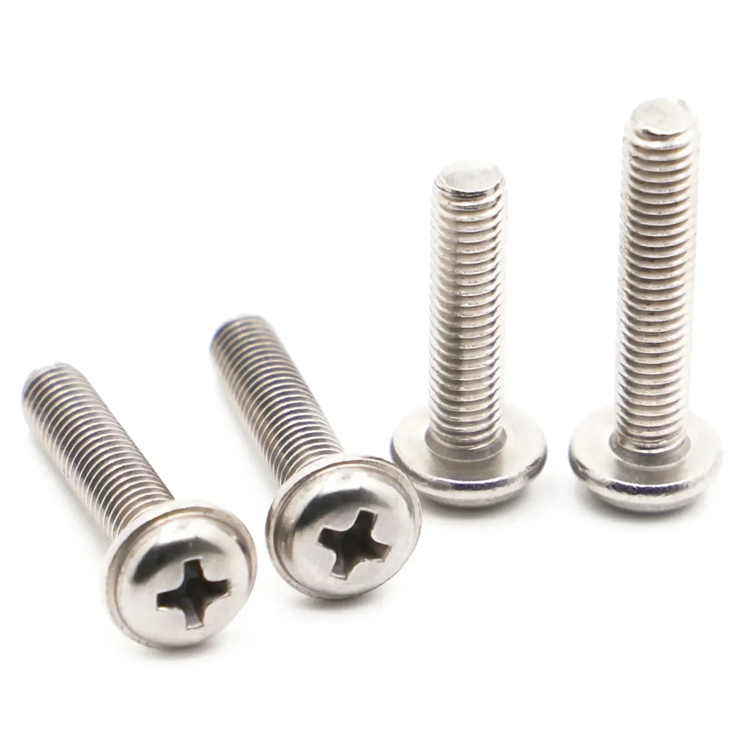 M2 M2.5 M3 M4 M5 M6 304 Stainless Steel PWM Cross Phillips Round Pan Head With Washer Pad Screw Bolt DIN967
M2 M2.5 M3 M4 M5 M6 304 Stainless Steel PWM Cross Phillips Round Pan Head With Washer Pad Screw Bolt DIN967