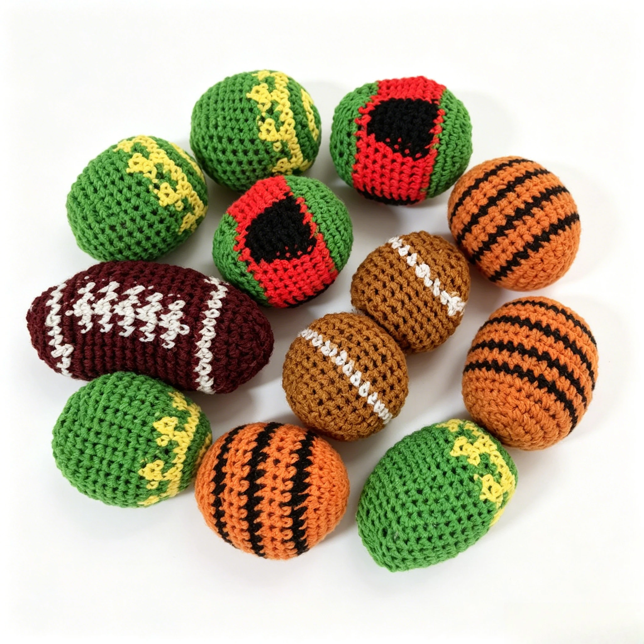 Soft Handmade Footbag Sacks Set 1/3/6/9/12pcs, Durable Kids Outdoor Group Games Toy
Soft Handmade Footbag Sacks Set 1/3/6/9/12pcs, Durable Kids Outdoor Group Games Toy