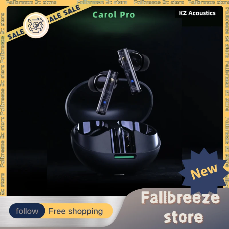 KZ Carol Pro Беспроводные наушники-вкладыши BT5.4 HIFI Bluetooth наушники на заказ ANC с низкой задержкой LDAC True Wireless TWS наушники подарки 
KZ Carol Pro Беспроводные наушники-вкладыши BT5.4 HIFI Bluetooth наушники на заказ ANC с низкой задержкой LDAC True Wireless TWS наушники подарки
