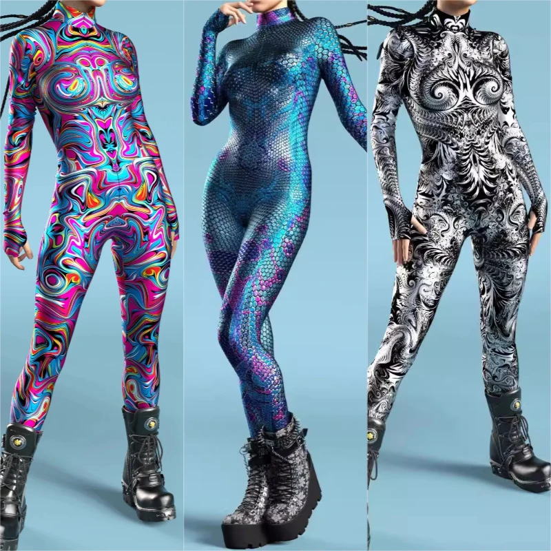 Halloween Unisex Mermaid Scale Bodysuit Premium Matte Digital Print Costume LongSleeve Cosplay Suit for Horror PartyPerformances 
Halloween Unisex Mermaid Scale Bodysuit Premium Matte Digital Print Costume LongSleeve Cosplay Suit for Horror PartyPerformances