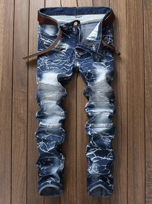 Original Men's Biker Jeans Straight Leg Waed out Denim Pants Youth Faion Slim Fit Casual Wear Autumn Season Long Trousers
Original Men's Biker Jeans Straight Leg Waed out Denim Pants Youth Faion Slim Fit Casual Wear Autumn Season Long Trousers