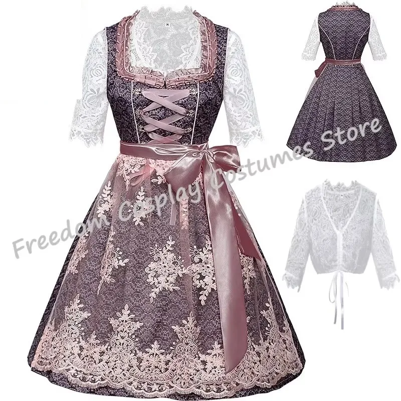 Women Large size German Oktoberfest Dirndl Dress Carnival Traditional Bavarian Dress Party Outfit Cosplay Costumes Beer Girls
Women Large size German Oktoberfest Dirndl Dress Carnival Traditional Bavarian Dress Party Outfit Cosplay Costumes Beer Girls