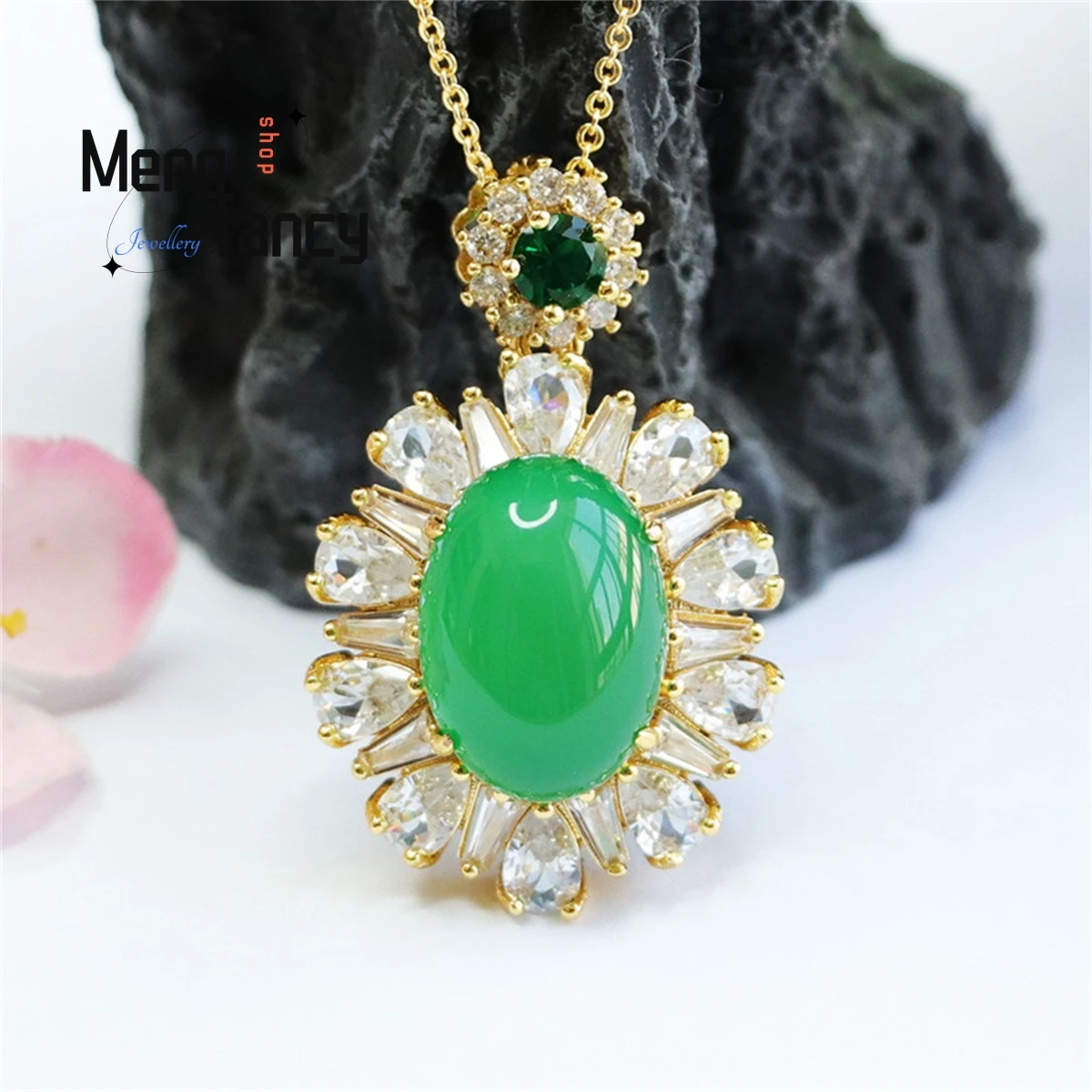 Natural Chrysoprase Agate Egg Surface Flower Rich Necklace Simple Personality Fashion Versatile Exquisite Luxury Female Jewelry
Natural Chrysoprase Agate Egg Surface Flower Rich Necklace Simple Personality Fashion Versatile Exquisite Luxury Female Jewelry