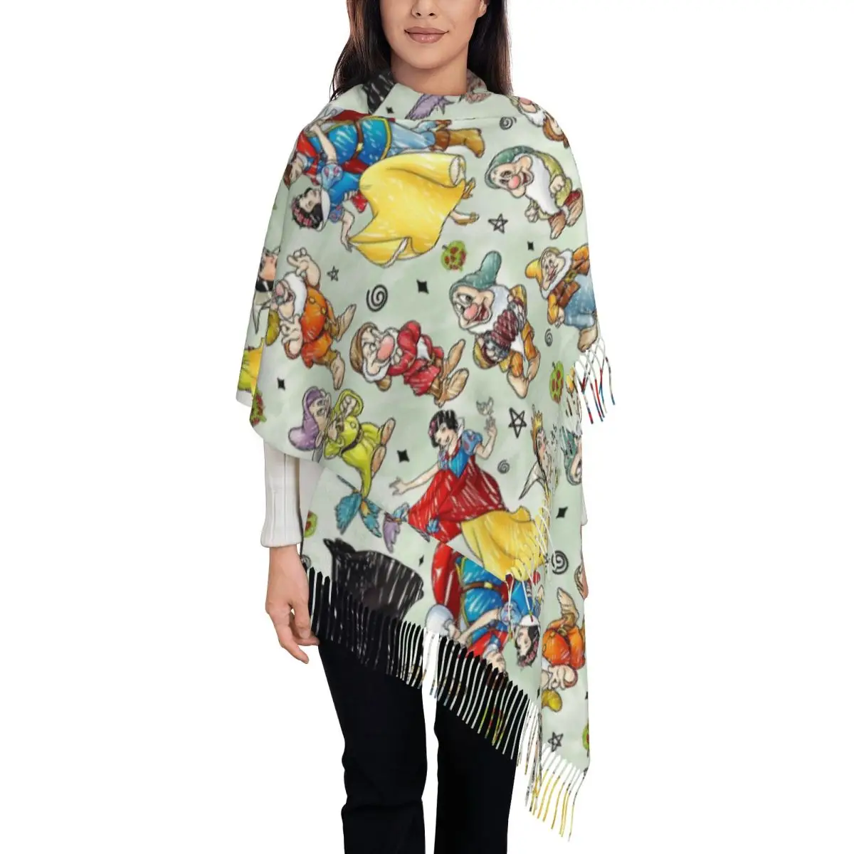 Snow White And The Seven Dwarfs Scarf for Women Winter Warm Pashmina Shawls and Wrap Long Shawl Scarf Ladies
Snow White And The Seven Dwarfs Scarf for Women Winter Warm Pashmina Shawls and Wrap Long Shawl Scarf Ladies