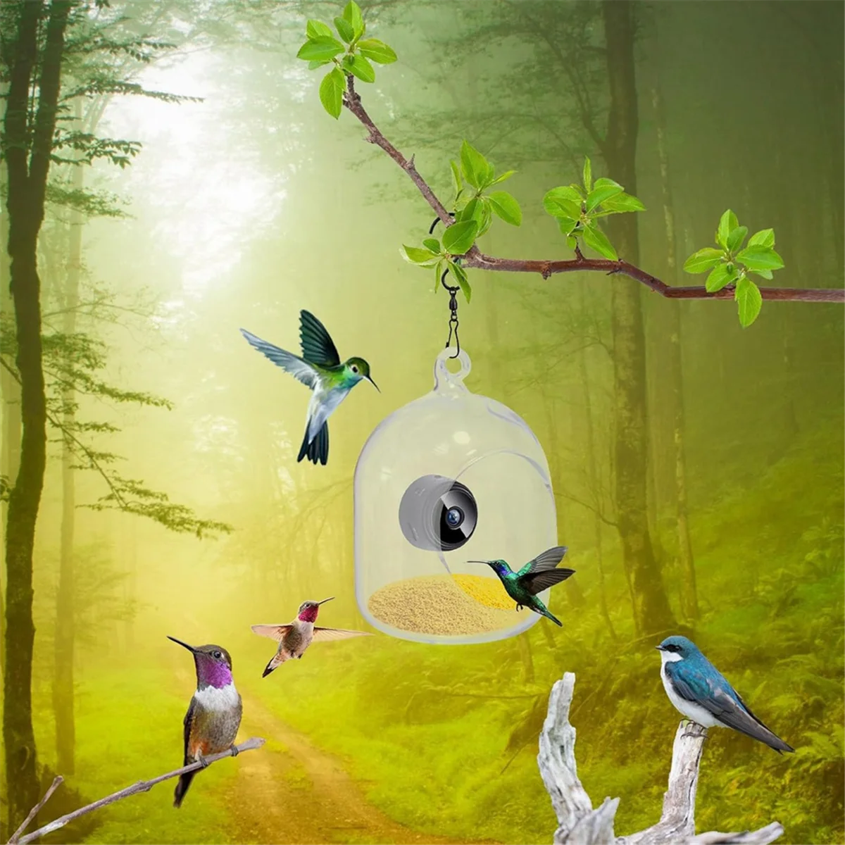 XFDE Bird Feeder with Camera Night-Version Video Camera Bird Feeder, WiFi Remote Connection Camera Bird Feeder with Phone
XFDE Bird Feeder with Camera Night-Version Video Camera Bird Feeder, WiFi Remote Connection Camera Bird Feeder with Phone