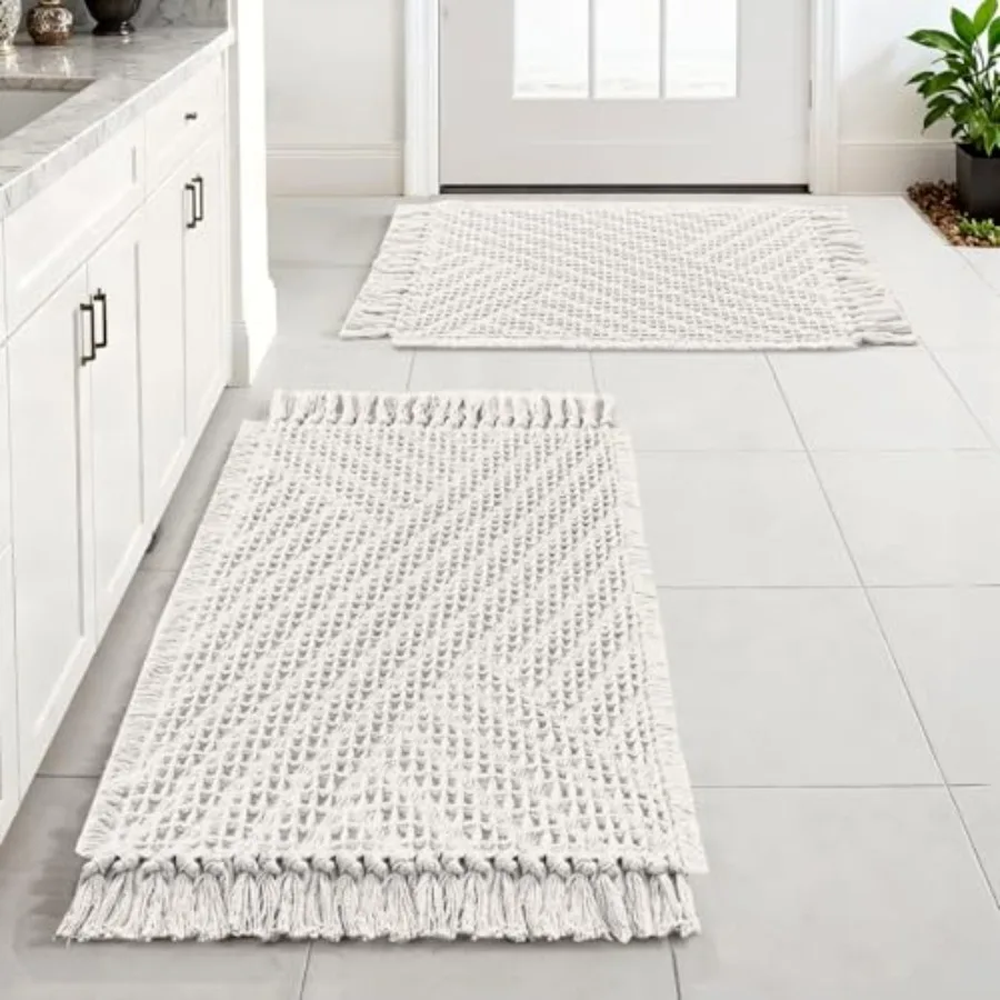 Waffle Bath Mat Super Absorbent Boho Bath Mat Non Slip Bath Rugs for Bathroom Floor Machine Washable Dry Fast Bathroom Rugs wit
Waffle Bath Mat Super Absorbent Boho Bath Mat Non Slip Bath Rugs for Bathroom Floor Machine Washable Dry Fast Bathroom Rugs wit