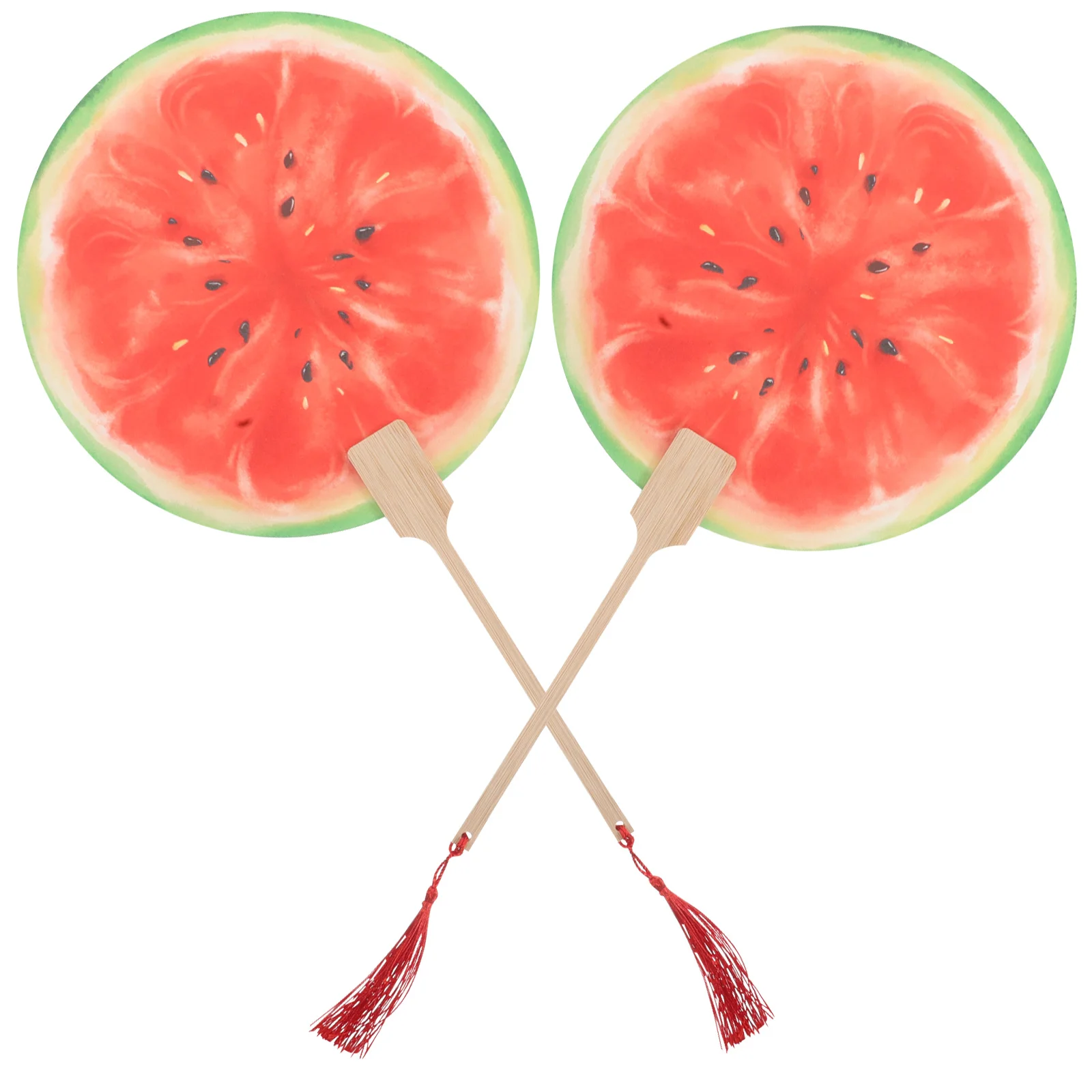 2pcs Hand-painted Watermelon Fans Realistic Fruit Design Chinese Style Bamboo Handheld Summer Travel Props Small Fans Portable
2pcs Hand-painted Watermelon Fans Realistic Fruit Design Chinese Style Bamboo Handheld Summer Travel Props Small Fans Portable