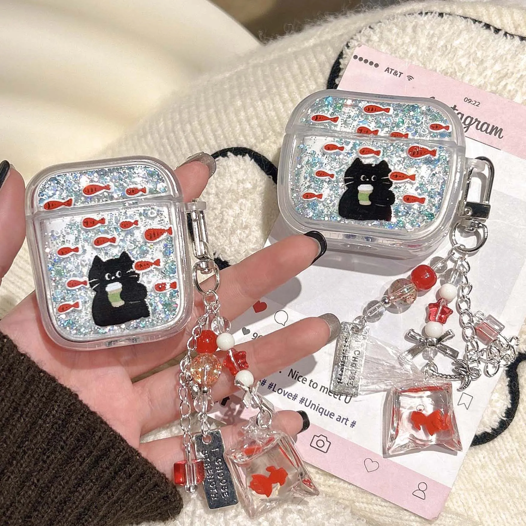 Cartoon cat fish glitter animal earphone case pendant cover for apple airpods 4 3 2 pro 2nd 1 wireless bluetooth charging box
Cartoon cat fish glitter animal earphone case pendant cover for apple airpods 4 3 2 pro 2nd 1 wireless bluetooth charging box