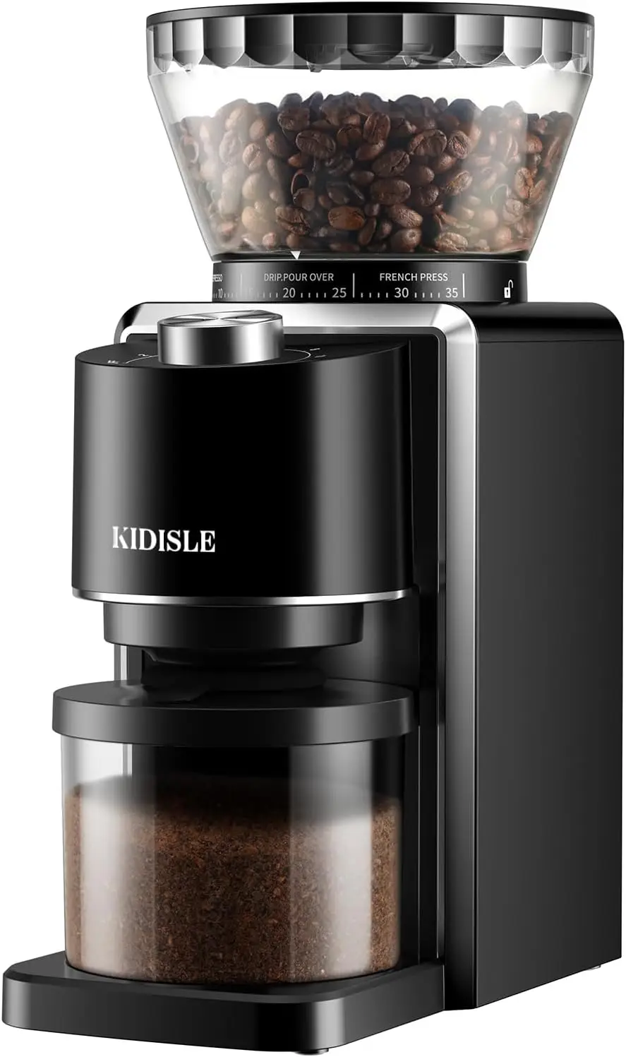 Electric Coffee Grinder with 35 Settings, Precise Burr Grinding for Home Use, Black
Electric Coffee Grinder with 35 Settings, Precise Burr Grinding for Home Use, Black