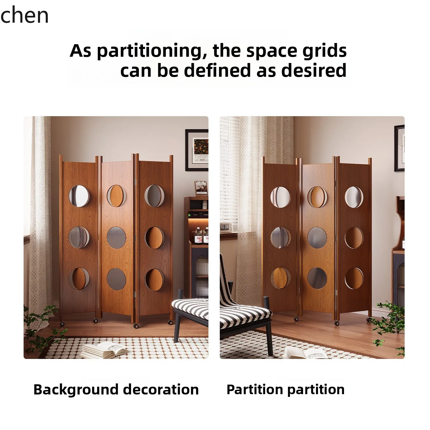 HTT Vintage Style Solid Wood Screen Partition Living Room New Model Home Use Foldable Mobile Full Moon Screen
HTT Vintage Style Solid Wood Screen Partition Living Room New Model Home Use Foldable Mobile Full Moon Screen