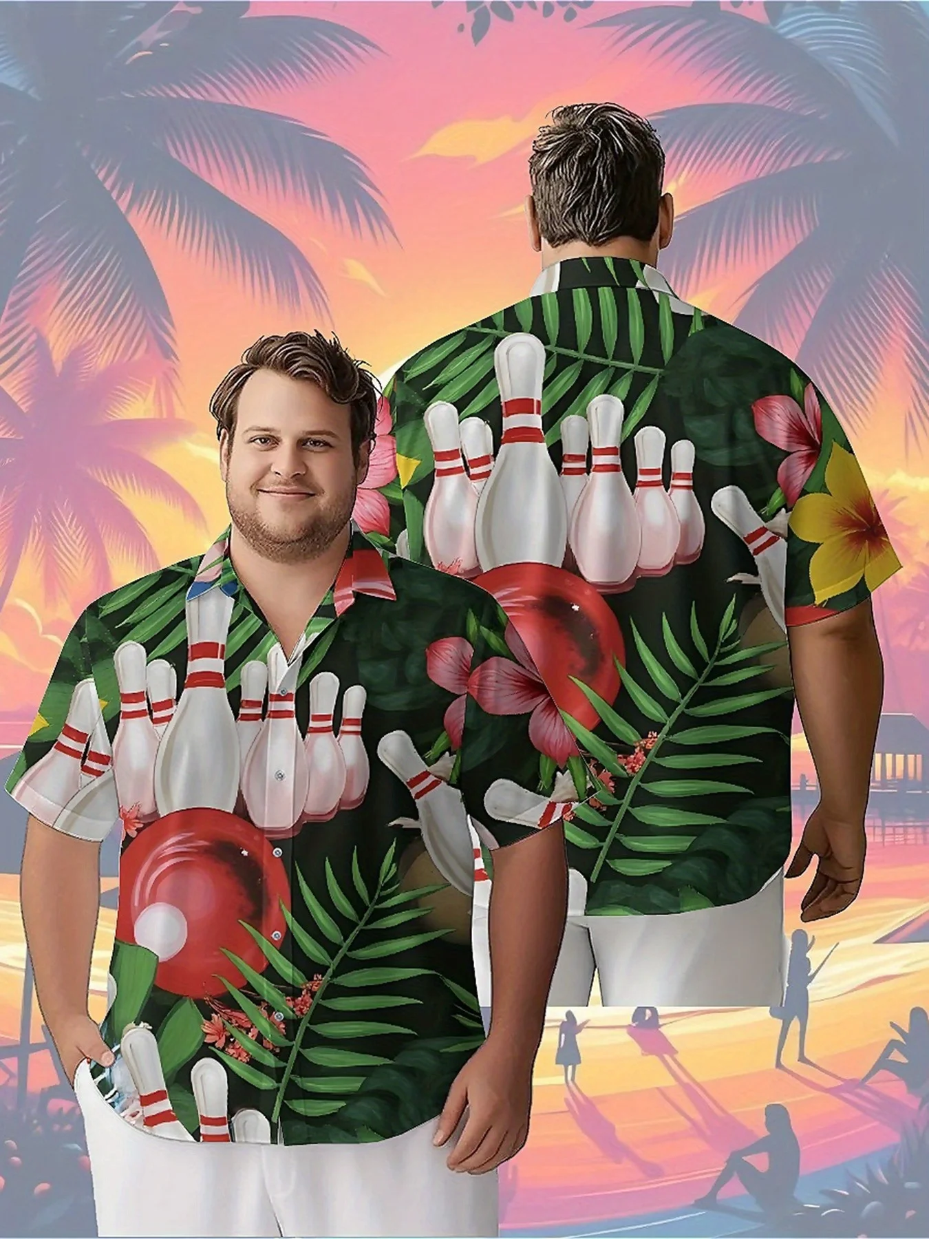 Men's Plus Size Hawaiian Shirts Tropical Bowling Theme Prints Pattern,Unisex Baggy Aloha Shirts,summer Alternative Clothing
Men's Plus Size Hawaiian Shirts Tropical Bowling Theme Prints Pattern,Unisex Baggy Aloha Shirts,summer Alternative Clothing