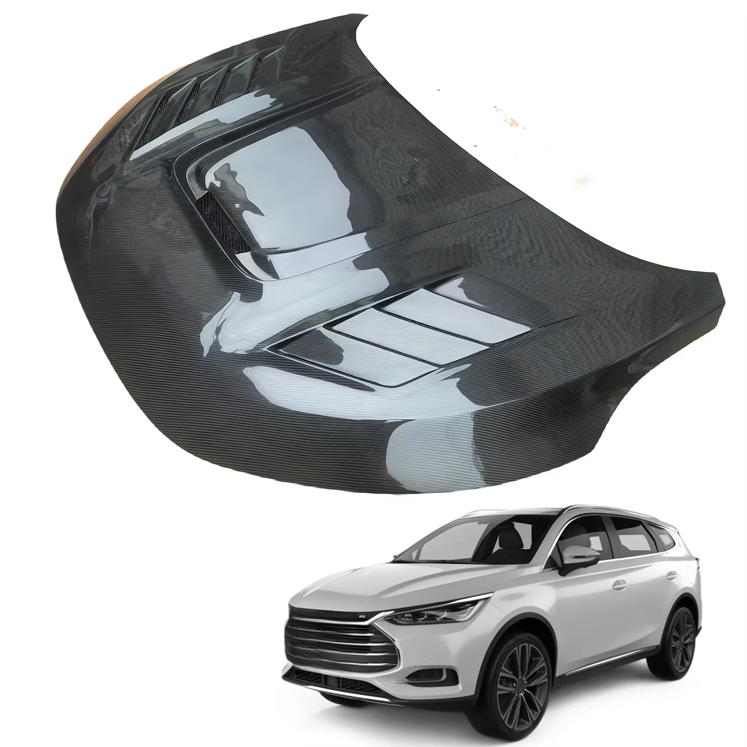 For BYD Tang 2018-2024 Carbon Fiber Hood Perforated Design Universal Replacement Parts New Condition
For BYD Tang 2018-2024 Carbon Fiber Hood Perforated Design Universal Replacement Parts New Condition