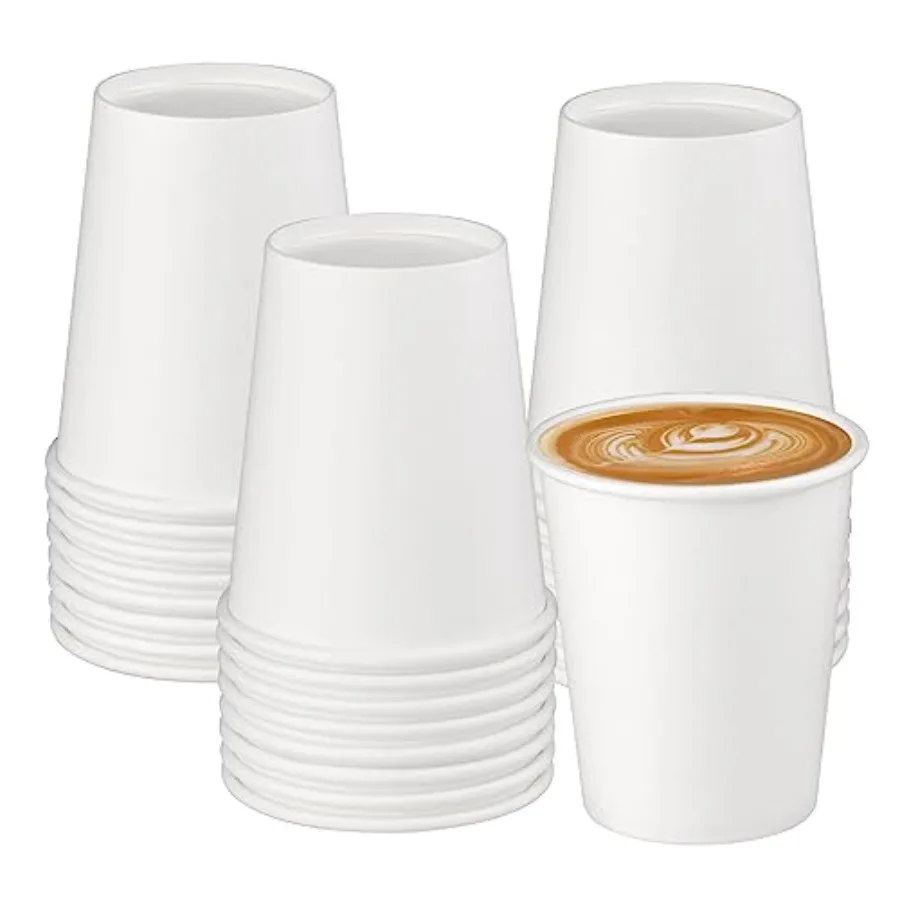 Paper Cups 8 oz, Disposable Paper Coffee Cups for Hot or Cold Beverage Drinking for Party, Picnic, BBQ, Travel, and Event
Paper Cups 8 oz, Disposable Paper Coffee Cups for Hot or Cold Beverage Drinking for Party, Picnic, BBQ, Travel, and Event