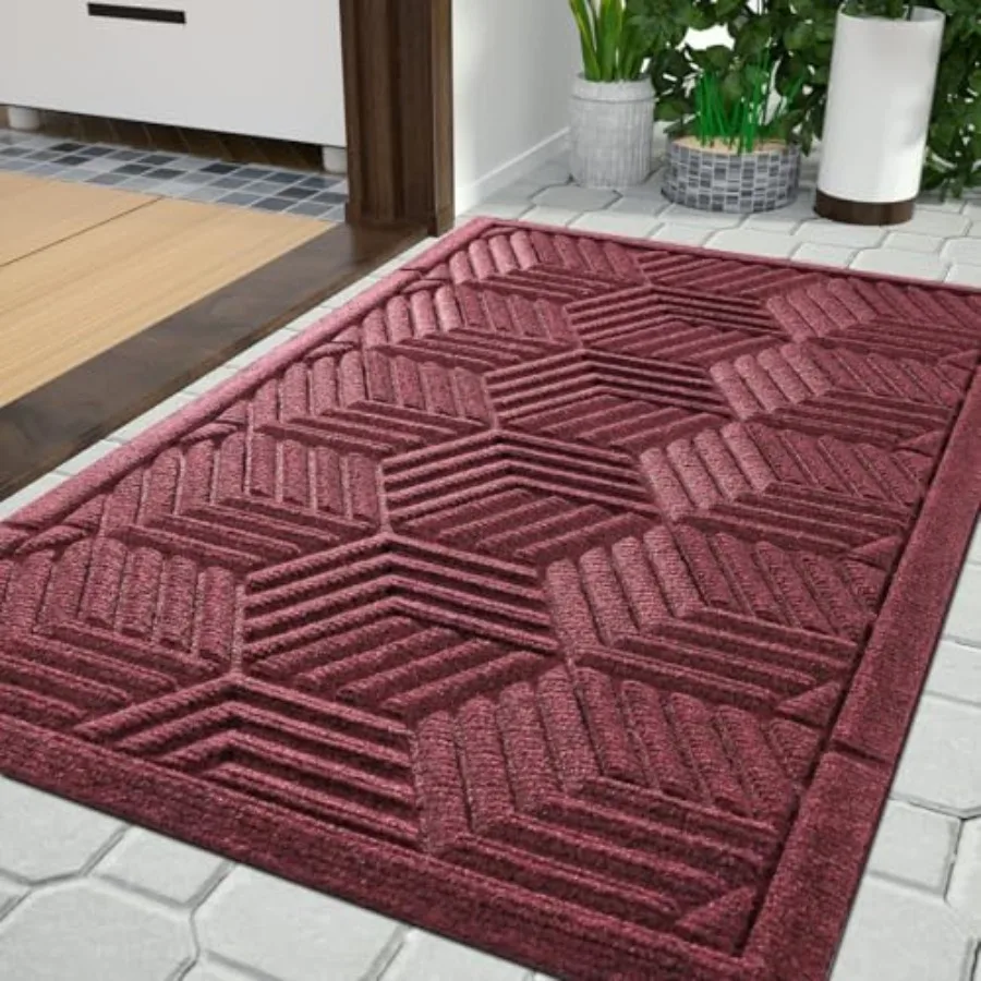Front Door Mat, All-Season Waterproof Outdoor Mat for Entrance with Draage Holes, Heavy Duty Non-Slip Doormat for Garage Patio
Front Door Mat, All-Season Waterproof Outdoor Mat for Entrance with Draage Holes, Heavy Duty Non-Slip Doormat for Garage Patio
