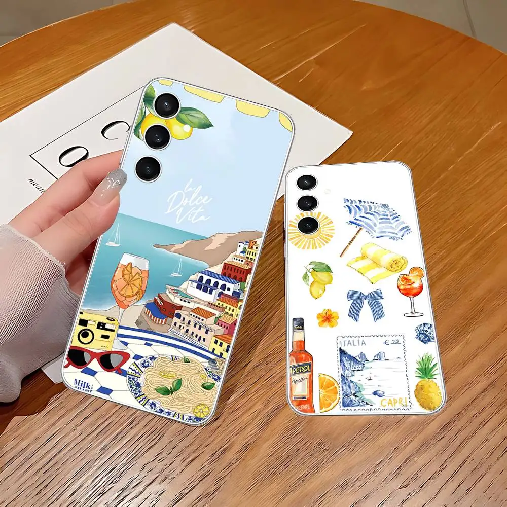 Seaside Scenery Wine Lemon Phone Case For Samsung Galaxy A52 A12 A51 S21 Edge S22ULTRA S23 S24 S20LITE Plus Ultra Transparent Co
Seaside Scenery Wine Lemon Phone Case For Samsung Galaxy A52 A12 A51 S21 Edge S22ULTRA S23 S24 S20LITE Plus Ultra Transparent Co