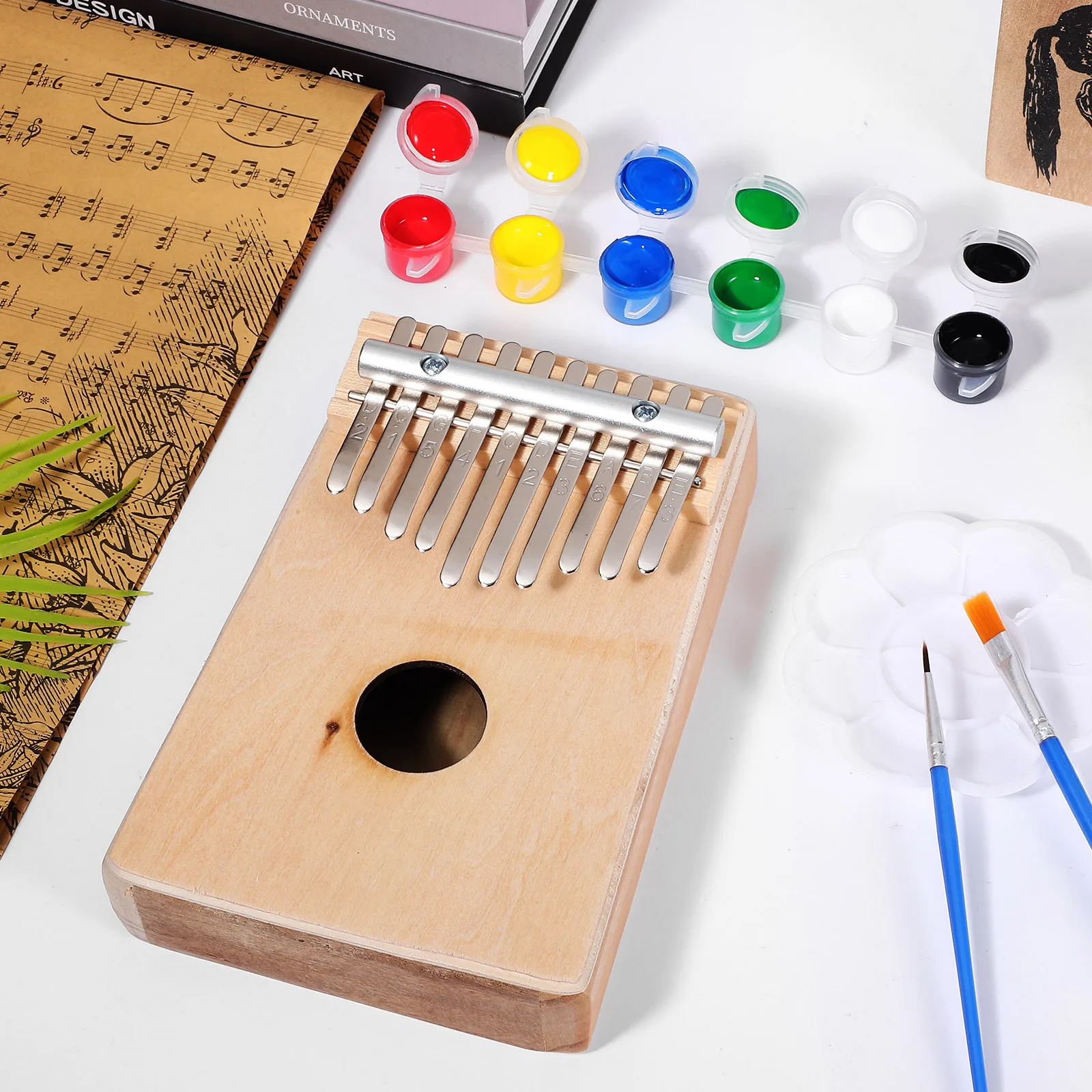 Cute Wooden Kalimba Piano 10 Keys Finger Piano DIY Paint Set Portable for Beginners Travel Kalimba Instrument
Cute Wooden Kalimba Piano 10 Keys Finger Piano DIY Paint Set Portable for Beginners Travel Kalimba Instrument