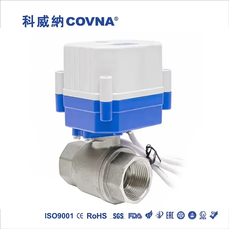 COVNA 15N Series DN20 3/4 Inch 2 Way 12V DC CR2 2 Wire Auto Return Stainless Steel Electric Water Flow Control Valve
COVNA 15N Series DN20 3/4 Inch 2 Way 12V DC CR2 2 Wire Auto Return Stainless Steel Electric Water Flow Control Valve