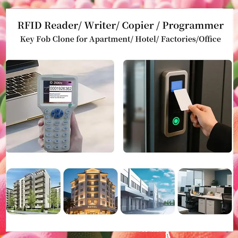 RFID Copier RFID Reader Writer Multi-Frequency RFID Card Reader Smart Card Decoder For Access Control Home Security-ABJU
RFID Copier RFID Reader Writer Multi-Frequency RFID Card Reader Smart Card Decoder For Access Control Home Security-ABJU