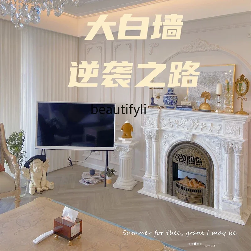 A88 French marble fireplace stone carving fireplace marble fireplace living room decorative cabinet
A88 French marble fireplace stone carving fireplace marble fireplace living room decorative cabinet