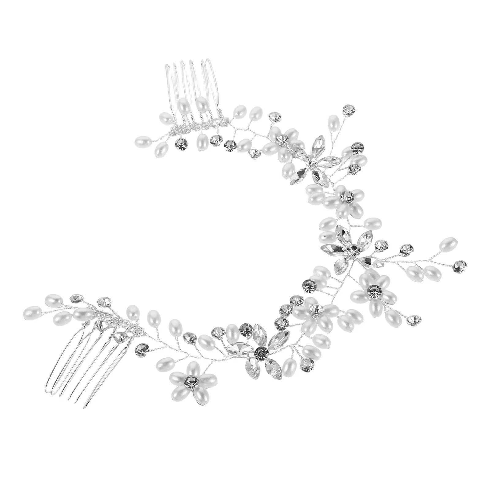 Bridal Rhinestone Pearl Headband Handmade Double Combs Wedding Hair Accessories Beaded Headdress Elegant Bridal Headpiece
Bridal Rhinestone Pearl Headband Handmade Double Combs Wedding Hair Accessories Beaded Headdress Elegant Bridal Headpiece