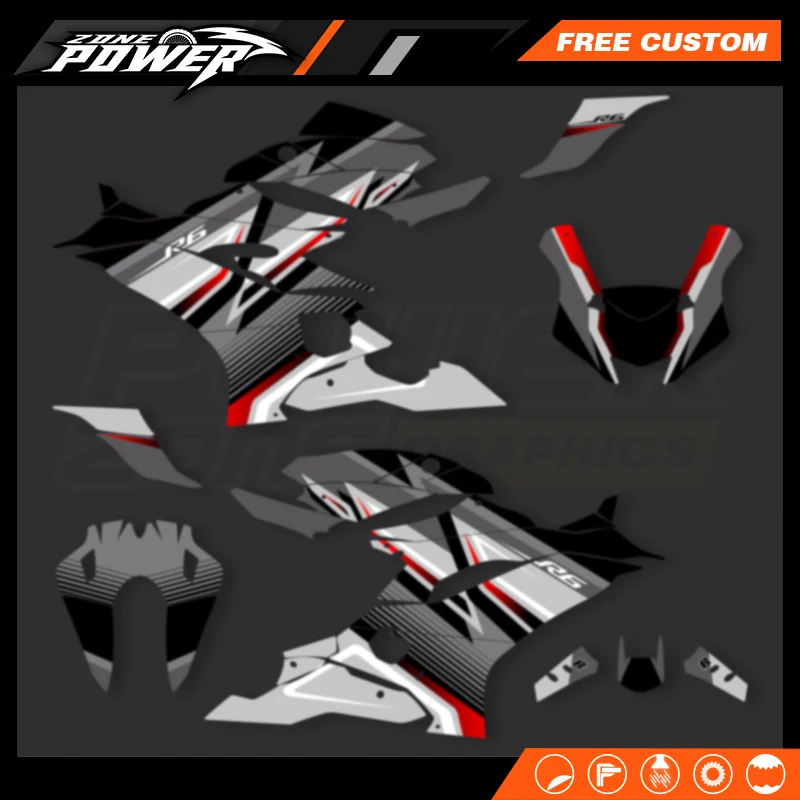 Powerzone Custom Graphics Decals Stickers Kit For YAMAHA R6 2017 2018 2019 2020 2021 Motorcycle 05
Powerzone Custom Graphics Decals Stickers Kit For YAMAHA R6 2017 2018 2019 2020 2021 Motorcycle 05